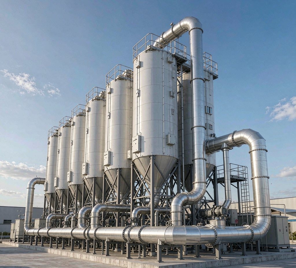 Raw-material silos